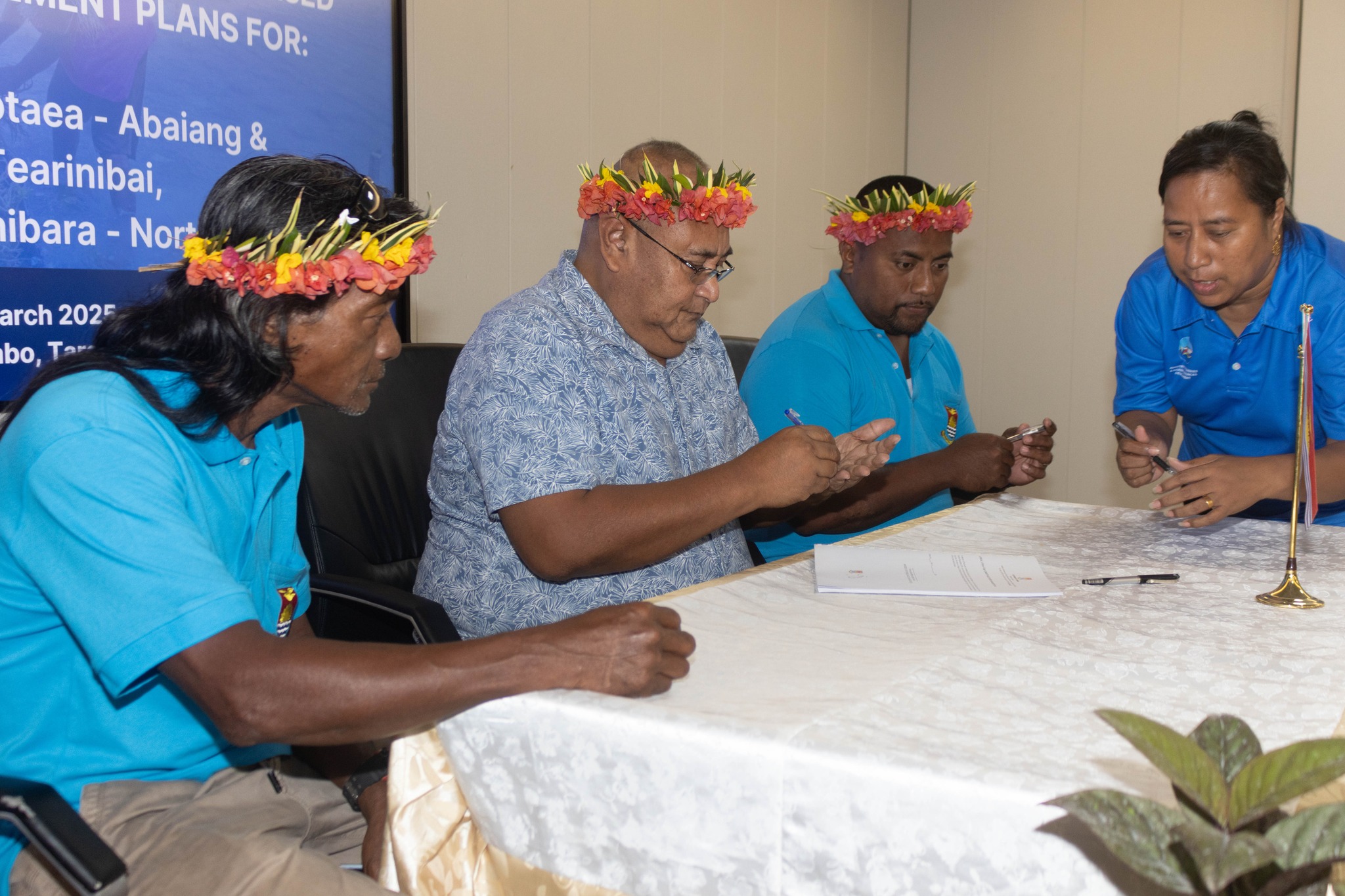 Hon. Ribanataake Tiwau Leads Signing of Key Fisheries Agreements
