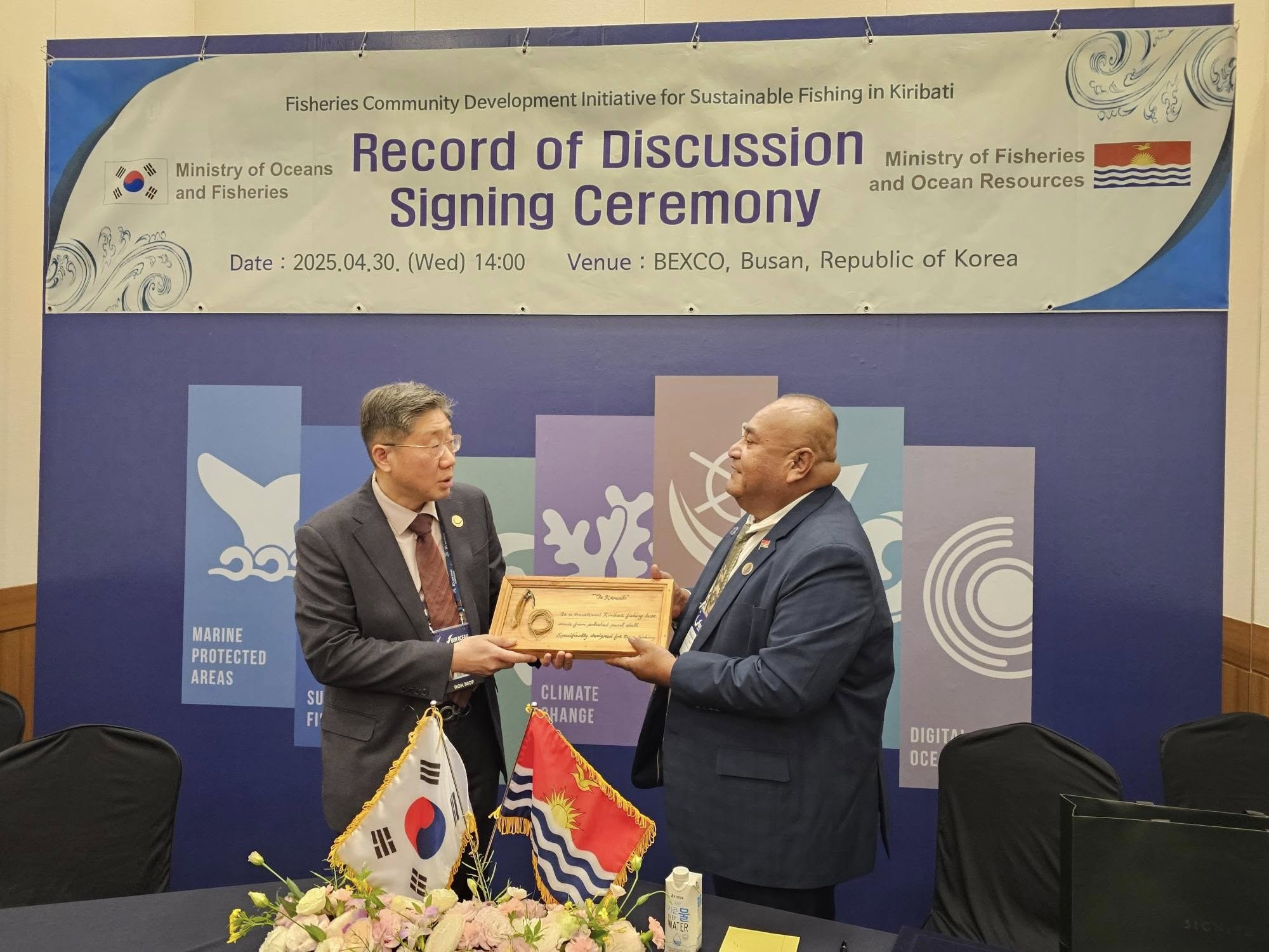 Kiribati and South Korea Sign USD12.2 Million Fisheries Infrastructure Deal