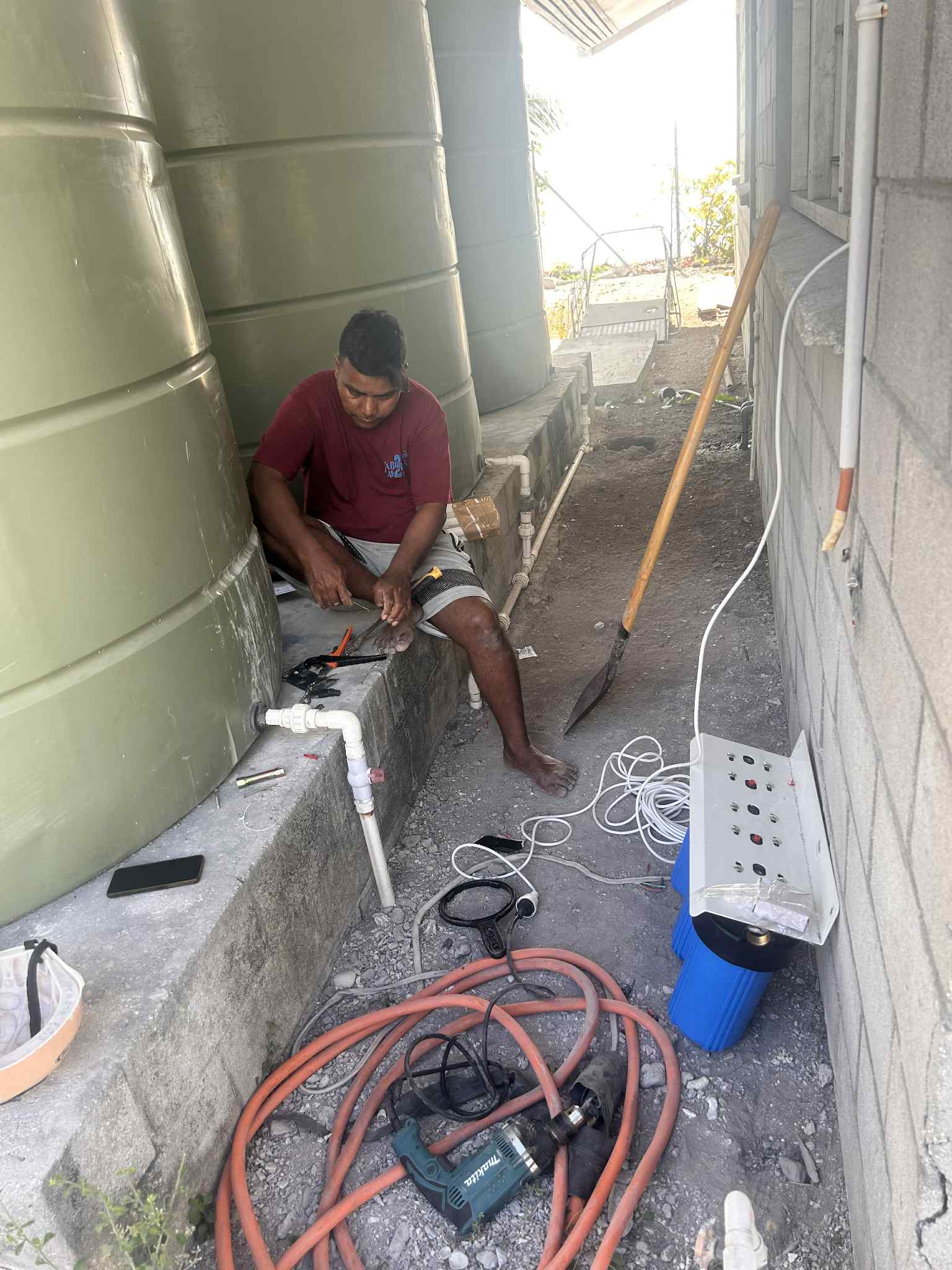 Improved Water Security for Nonouti: New Treatment System Installed at Fish Centre