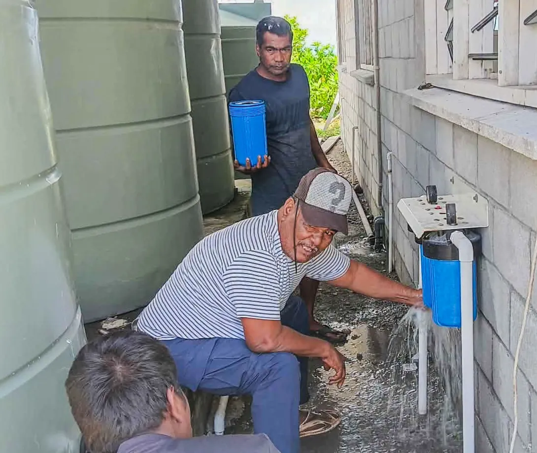 Nonouti Fish Center Water System Upgraded Successfully